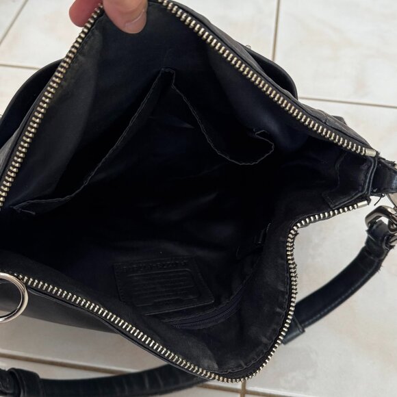 Coach Black Leather Shoulder Bag with Slouchy Silhouette - Used - Picture 7 of 15